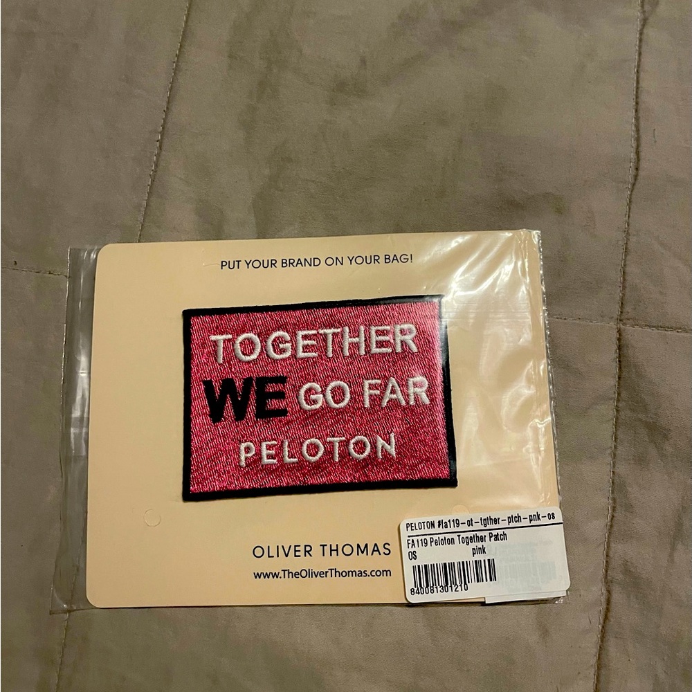 Peloton Oliver Thomas TOGETHER WE GO FAR Patch